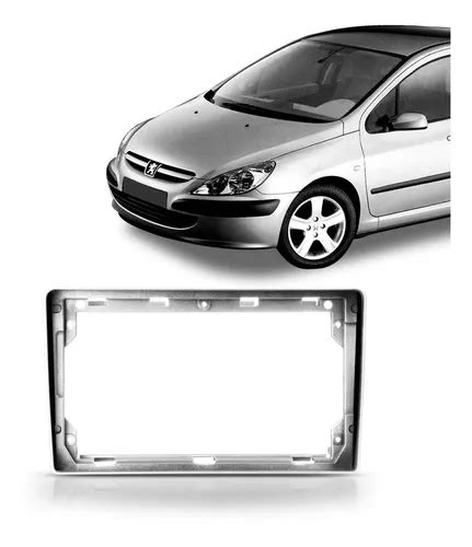 Moldura Dvd 2 Din Peugeot 307 2001 2002 2003 04 Prata