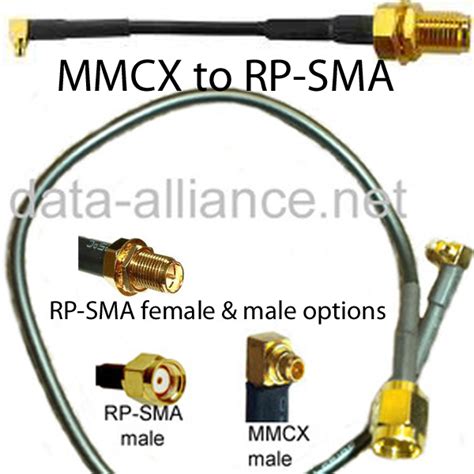 Rp Sma To Mmcx Cables Many Options With Both Rp Sma Male And Female