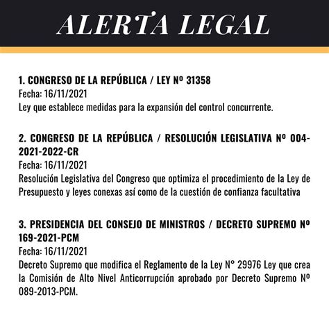 Alerta Legal Publicaciones Jur Dicas M S Resaltantes Del Al De