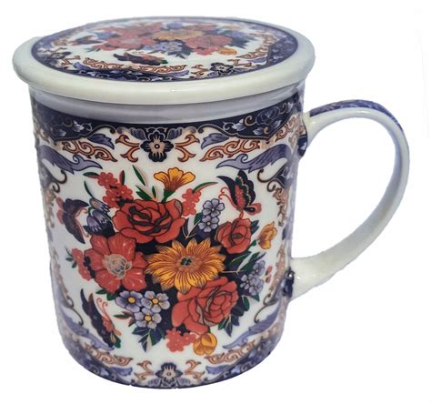 Kubek Z Zaparzaczem Kwiaty Porcelana 260ml Kwi2yh Cena Opinie