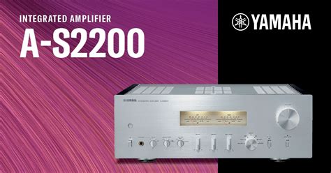 A S2200 Integrated Amplifier Yamaha Usa