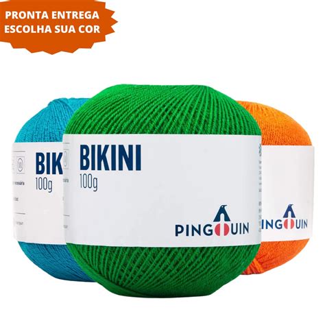 Fio Linha Misto De Acr Lico Pingouin Bikini G Metros Shopee