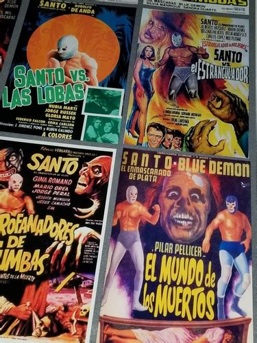 Poster Cuadro Cartel Vintage Santo El Enmascarado De Plata Meses Sin