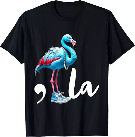 Retro Flamingo Chucks And Pearls Comma La Kamala Harris 2024 T Shirt