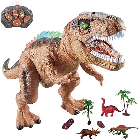 Joyin Led Allume Dinosaures T L Command S Marchent Et Rugissent