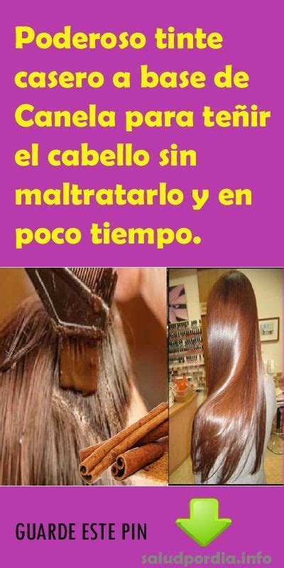 Poderoso tinte casero a base de canela para teñir el cabello sin