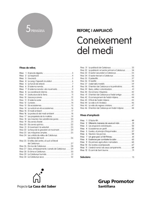 Fitxes de reforç i ampliació Coneixement del medi cinquè de primària