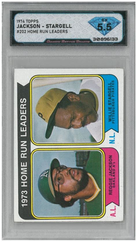 Topps Reggie Jackson Willie Stargell Home Run Leaders Dsg