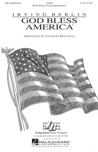 God Bless America SATB Sheet Music Choral 5483 By Hal Leonard