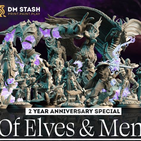 3d Printable Of Elves And Men Dm Stash Apr 23 Bundle By Dm Stash