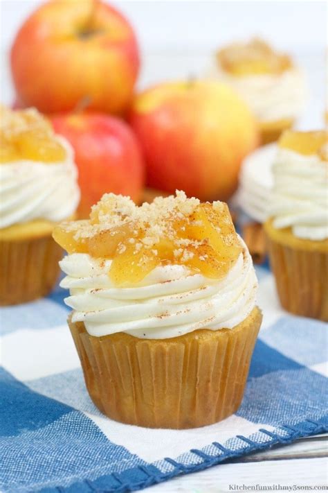 Apple Pie Cupcakes Recipe Kitchen Fun With My 3 Sons