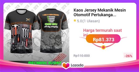 Kaos Jersey Mekanik Mesin Otomotif Pertukangan Dryfit Wave Fullprint 3R