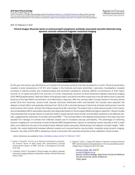 Pdf Clinical Images Muscular Lesion In Antineutrophil Cytoplasmic