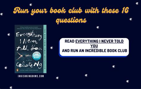 16 Book Club Questions For Everything I Never Told You By Celeste Ng