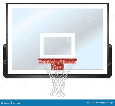 Basketball Rim And Backboard Stock Illustration