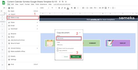 Content Calendar Google Sheets Template | Social Media Calendar