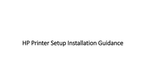 Ppt Hp Envy Hp Printer Setup Installation And Support