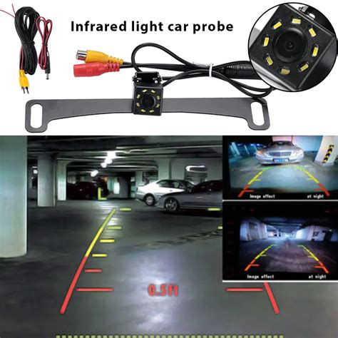 Vehemo IR 8LED Universal Portable Parking Camera Video Parking Kit Reverse Backup Cam Backup ...