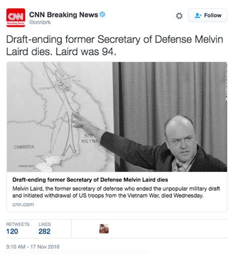 Melvin Laird, Vietnam Defense Secretary, Dead At 94 | American Military ...