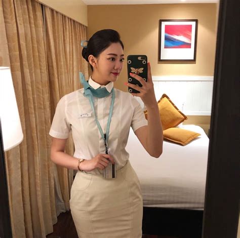 【south Korea】 Korean Air Cabin Crew 大韓航空 客室乗務員 【韓国】 Cute Beauty