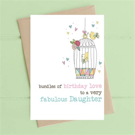 Fabulous Daughter Birthday Greeting Card Love Kates