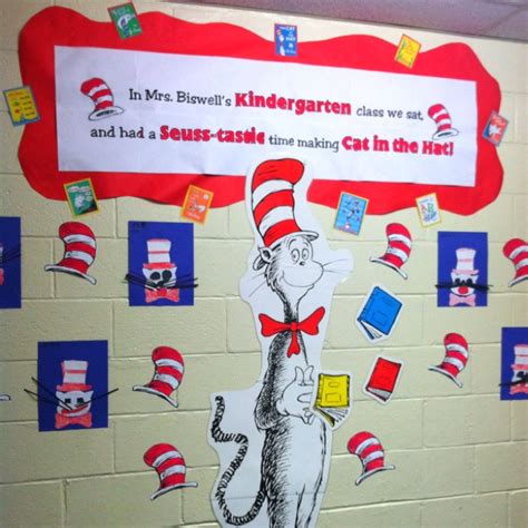 The Cat In The Hat Bulletin Board With Dr Seuss