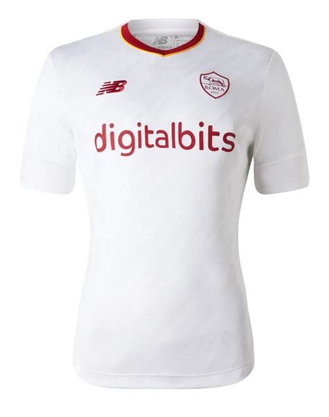 CAMISA FEMININA AS ROMA 2023 UNIFORME RESERVA NEW BALANCE