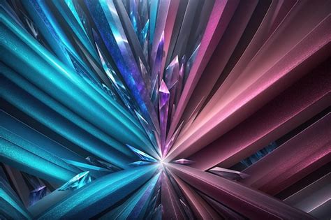 Premium Ai Image A Blue And Pink Diamond Wallpaper