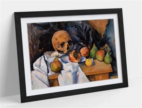 Paul Cezanne Still Life With Skull Memento Mori Framed Art Picture