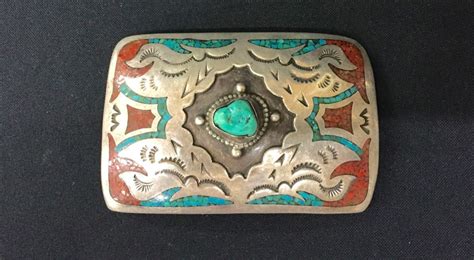 Vintage Navajo Belt Buckle