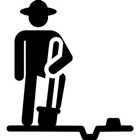 Farmer Pictograms Fill Icon