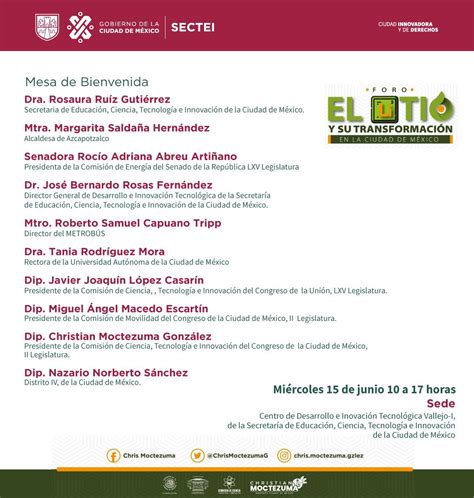 SECTEI CDMX on Twitter La SECTEI y el Congreso de la Ciudad de México