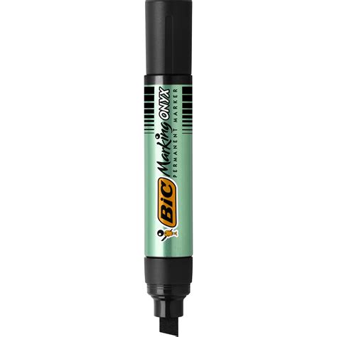 BIC ONYX 1891 XL Marqueur Permanent Pointe Biseau Large Noir Pas