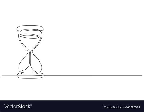 Hourglass Line Drawing