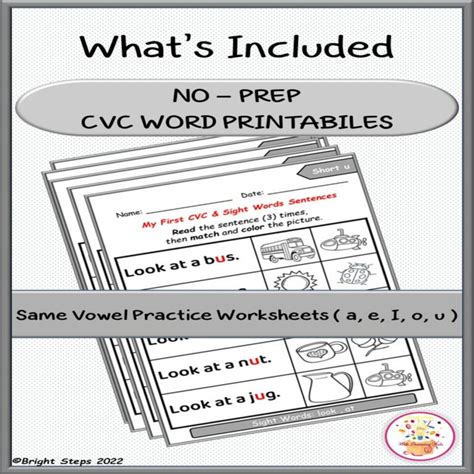 Write Cvc Words Worksheets Kindergarten Morning Work And Centers Made By Teachers