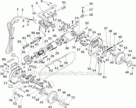 Milwaukee 6225 Portable Band Saw Parts Breakdown