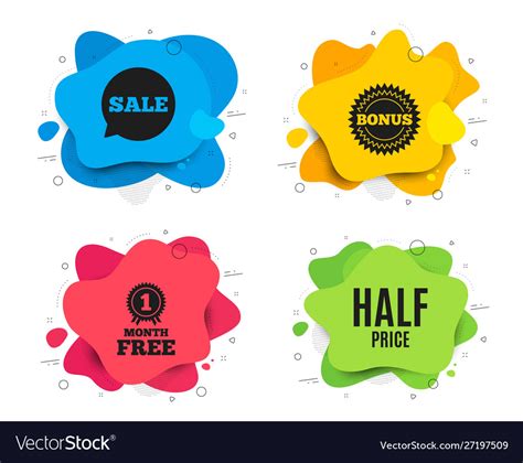 Half Price Special Offer Sale Sign Royalty Free Vector Image