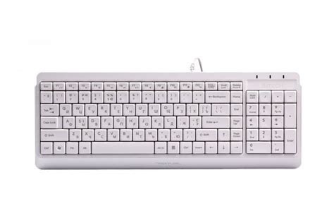 A Tech Fk White Fstyler Wired Keyboard Usb