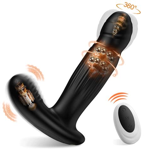 Aav Rotating Anal Plug Vibrator Degree Prostate Massager Dildo