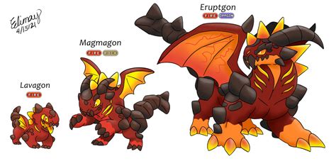 Lavagon Evolution By Edimay On Deviantart