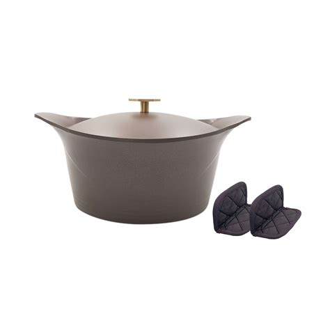 COOKUT Ma Jolie Cocotte Taupe 24 Cm Halte Terre Native