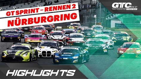 Highlights Gt Sprint Rennen Am N Rburgring Youtube