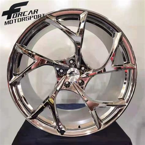 Aluminum T6061 Customized Chrome Forged Alloy Wheels With 20 21 22 24