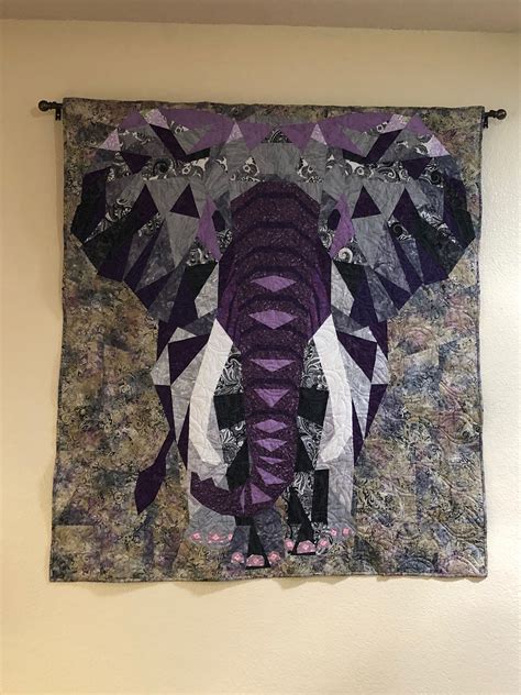 Elephant Abstraction Pattern By Violet Craft Craft Patterns Quilt Patterns Elephant Quilts