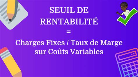 Calcul Du Seuil De Rentabilit Monbtsmco