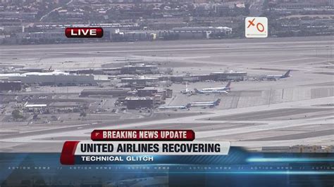 United Outage Causes Delays At Mccarran Reno Tahoe Airports Youtube