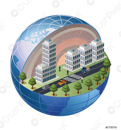 Urban district - stock vector 1775710 | Crushpixel