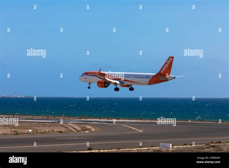 Aiplane Easyjet On The Runway After Landing Hi Res Stock Photography