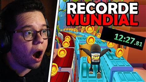 RECORDE MUNDIAL De 12 MINUTOS De NO COIN No Subway Surfers YouTube