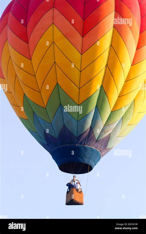 Hot Air Balloon Over Boise Idaho USA Stock Photo Alamy